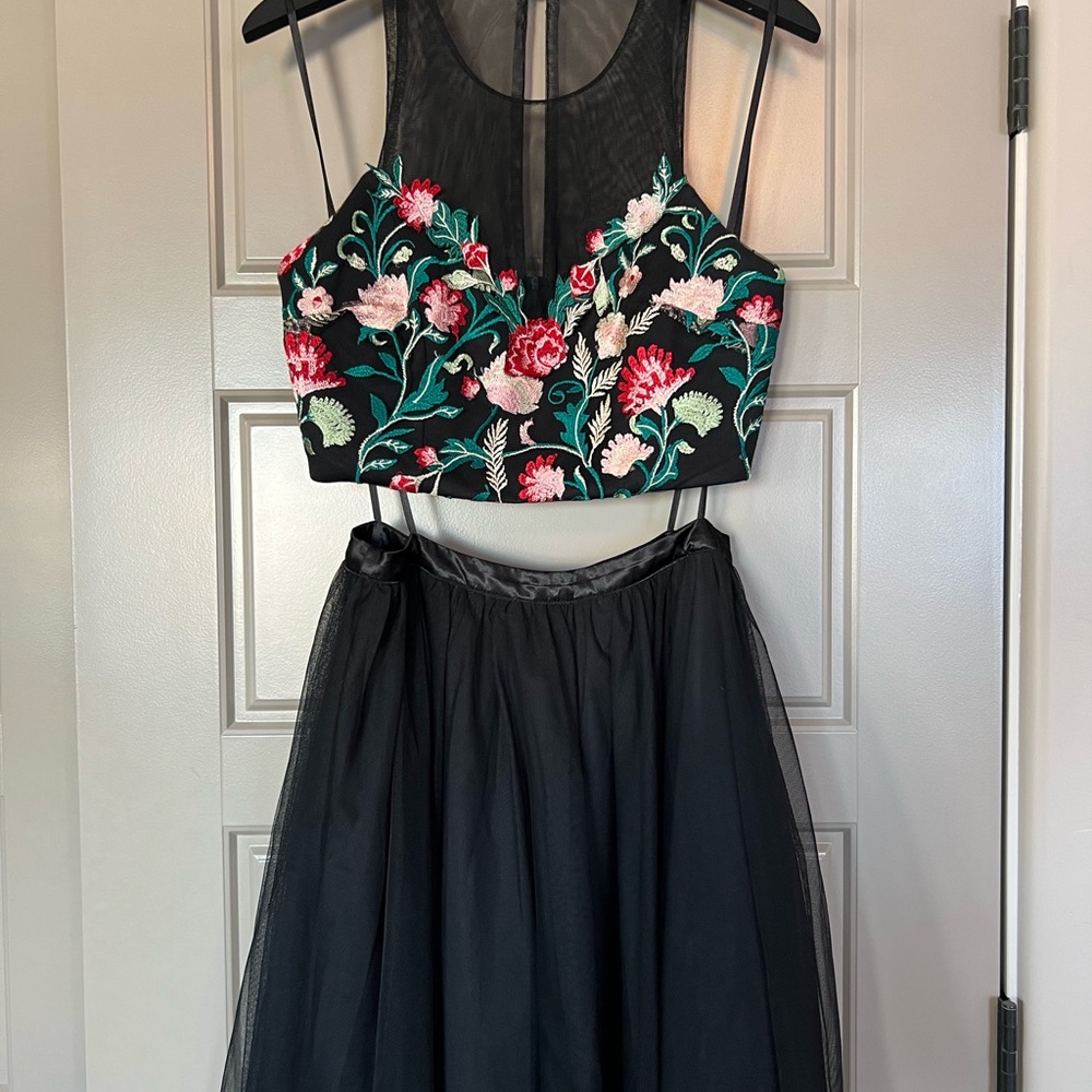 My Michelle Sleeveless Embroidered Party Dress-Juniors